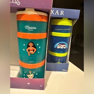 moana and buzz lightyear whiskware snack containers